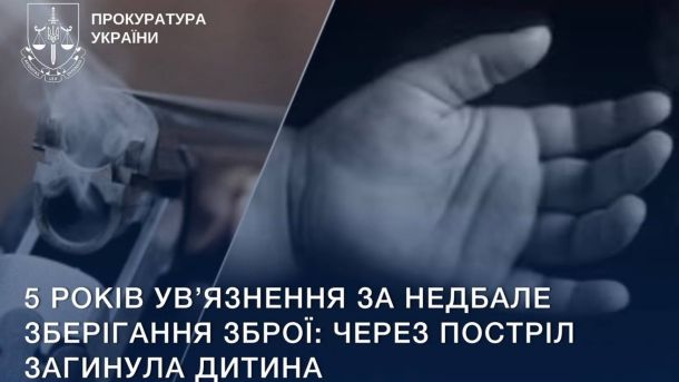 Киянина затримали за шантаж публічної особи Інфографіка із зображенням вогнепальної зброї та дитячої руки