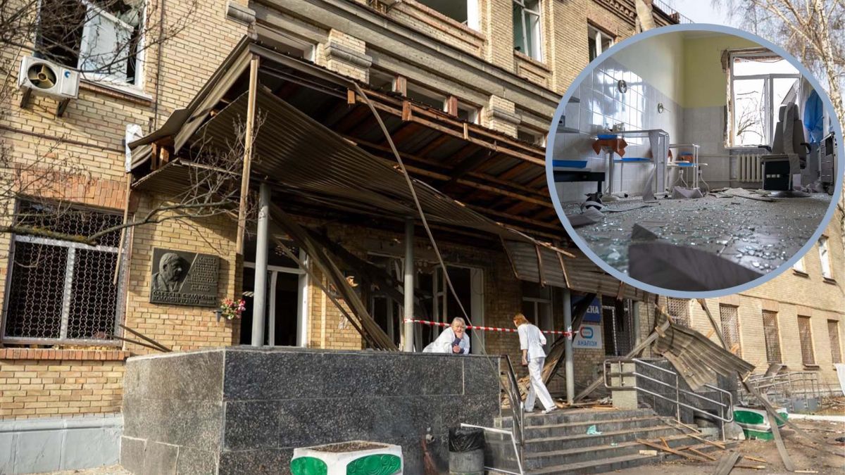 Атака на медзаклад Києва: евакуювали 90 хворих Пошкодження у корпусі державної установи «Інститут отоларингології імені професора О. Коломійченка НАМН України»