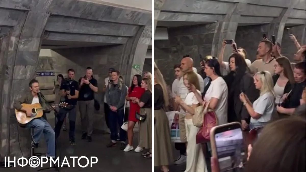 Пісня для міста після обстрілу: Вакарчук зіграв у київському метро Пісня для міста після обстрілу: Вакарчук зіграв у київському метро
