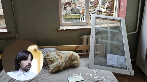 Співробітник Fire Point загинув під час атаки на Вишгород Спальня з вибитим вікном внаслідок російського удару