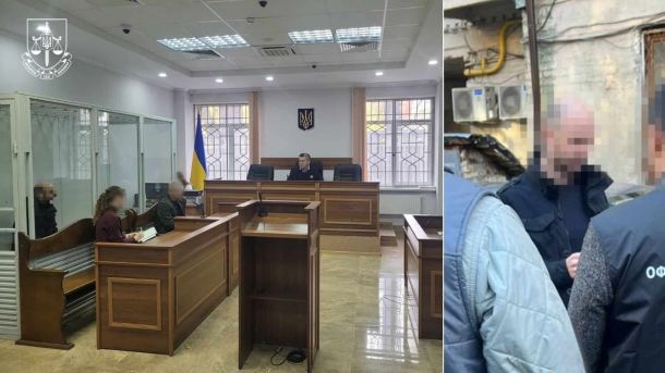 СБУ: в Києві затримано іноземного інструктора, який шпигував на користь ФСБ Судове засідання з участю кількох людей, обличчя розмиті