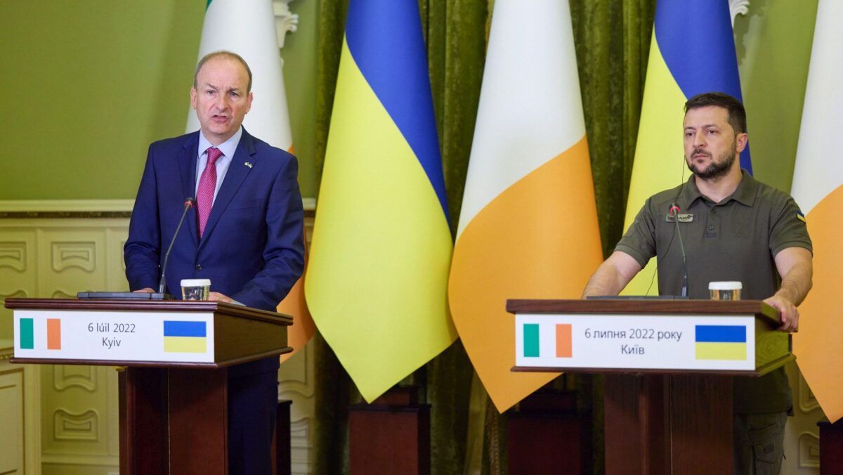 The Irish Times: Зеленський зробив зупинку в Ірландії перед візитом до США Володимир Зеленський і прем’єр-міністр Ірландії Міхол Мартін
