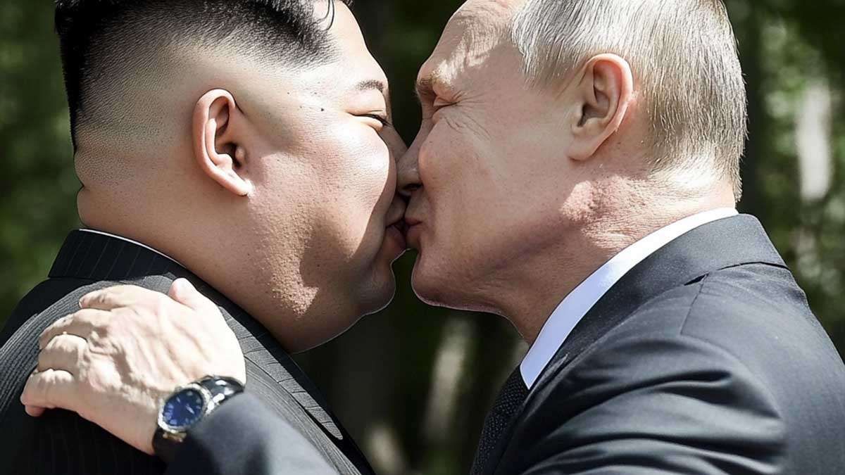 Росія покладається на КНДР і звинувачує Україну у зриві перемир’я поцілунок між чоловіками