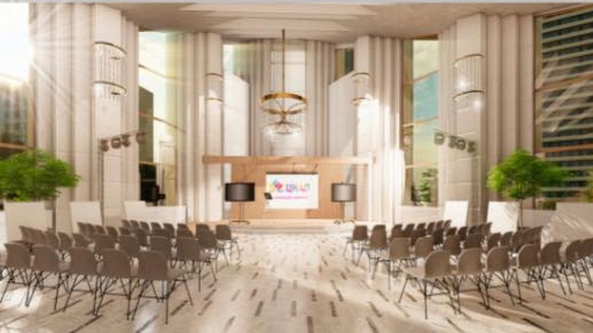 Палац одружень на Берестейському перетворять на сучасний ЦНАП для киян Зала для одружень, багато стільців і високі стелі