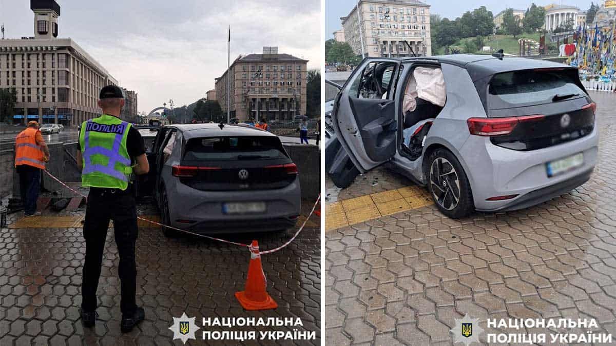 На Хрещатику водій Volkswagen врізався в загородження й потрапив до лікарні На Хрещатику водій Volkswagen врізався в загородження й потрапив до лікарні