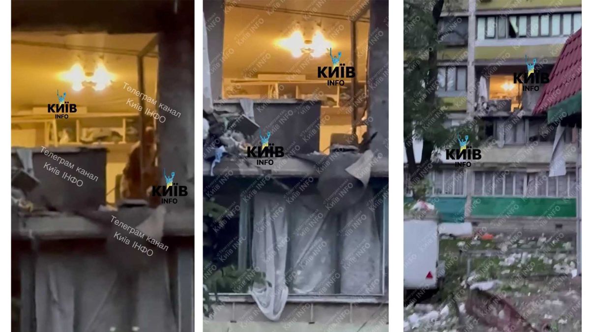 Вибух на Зодчих: одна людина загинула (оновлено) Квартира з вибитим вікном, в якій стався вибух