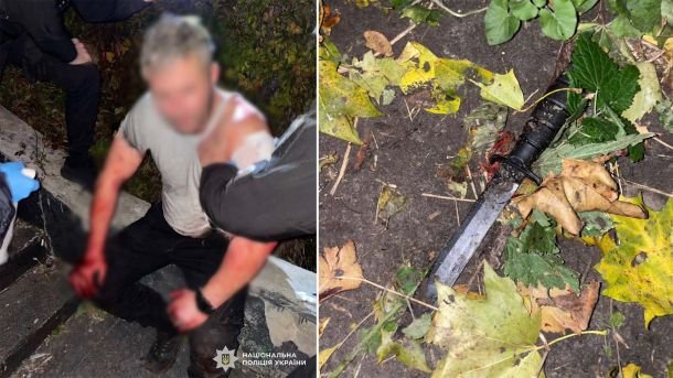 4 серпня в Ірпені — літературний вечір із Сергієм Жаданом у парку Письменників Затриманий зловмисник і ніж який він використовував