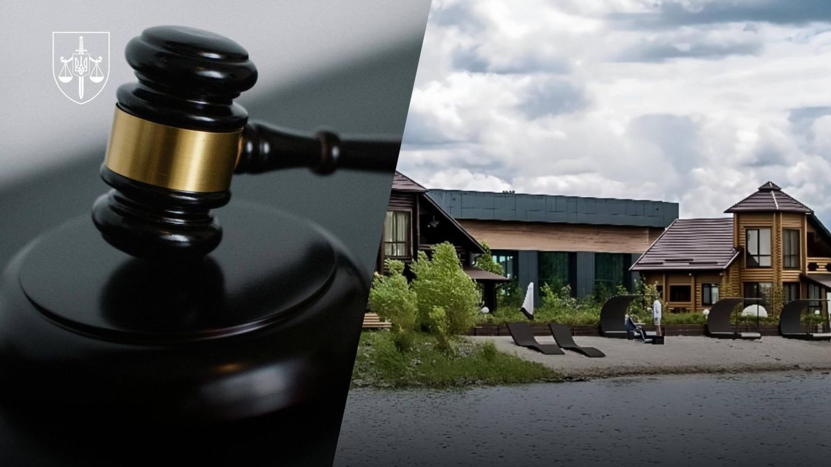 У справі про загибель дитини в Olympic Village захист затягує процес Водоймище, в якому втопилася дитина та суддівський молоток (фотоколаж)