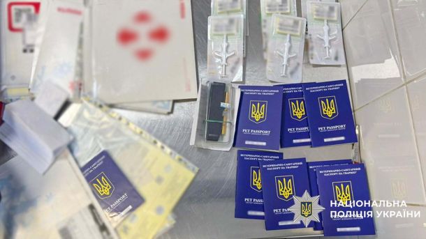 У Департаменті економіки КМДА вилучають документи про пайову участь Паспорти та документи розкладені як речові докази НПУ