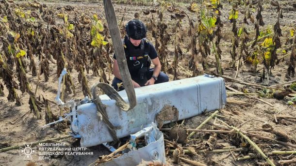 На Київщині підприємця підозрюють у розкраданні коштів на модульні будинки для жителів зруйнованого Мощуна Рятувальник ДСНС у касці й формі працює на полі з соняшниками біля уламків ракети, що впала