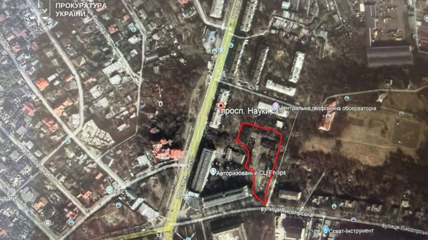 Суд скасував забудову 0,5 га НАН України на просп. Науки в Києві Земельна ділянка площею 0,5 га на проспекті Науки у Голосіївському районі Києва, де суд заблокував незаконну забудову вартістю 43 млн грн