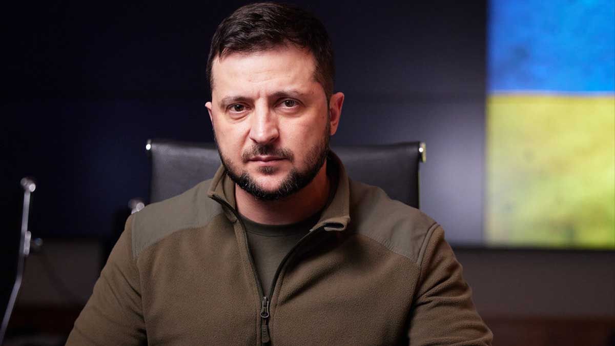 Володимир Зеленський на спільній пресконференції з Генеральним секретарем НАТО Марком Рютте Зеленський