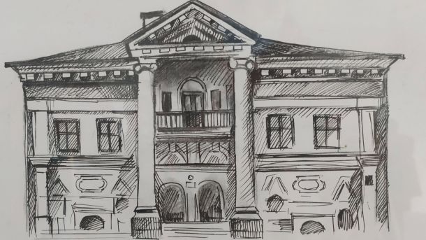 У Києві 18 квітня покажуть фільм про фестиваль «Вирій» Графічний малюнок будівлі Музею Гетьманства на Подолі, відомої як будинок Мазепи, виконаний чорним тушшю