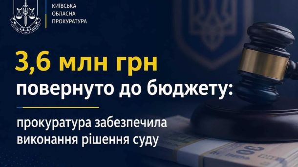 Підприємця підозрюють у продажу фіктивної інвалідності за $25 000 Прокуратура Київщини повернула 3,6 млн грн до бюджету після невиконання підрядником будівельного договору