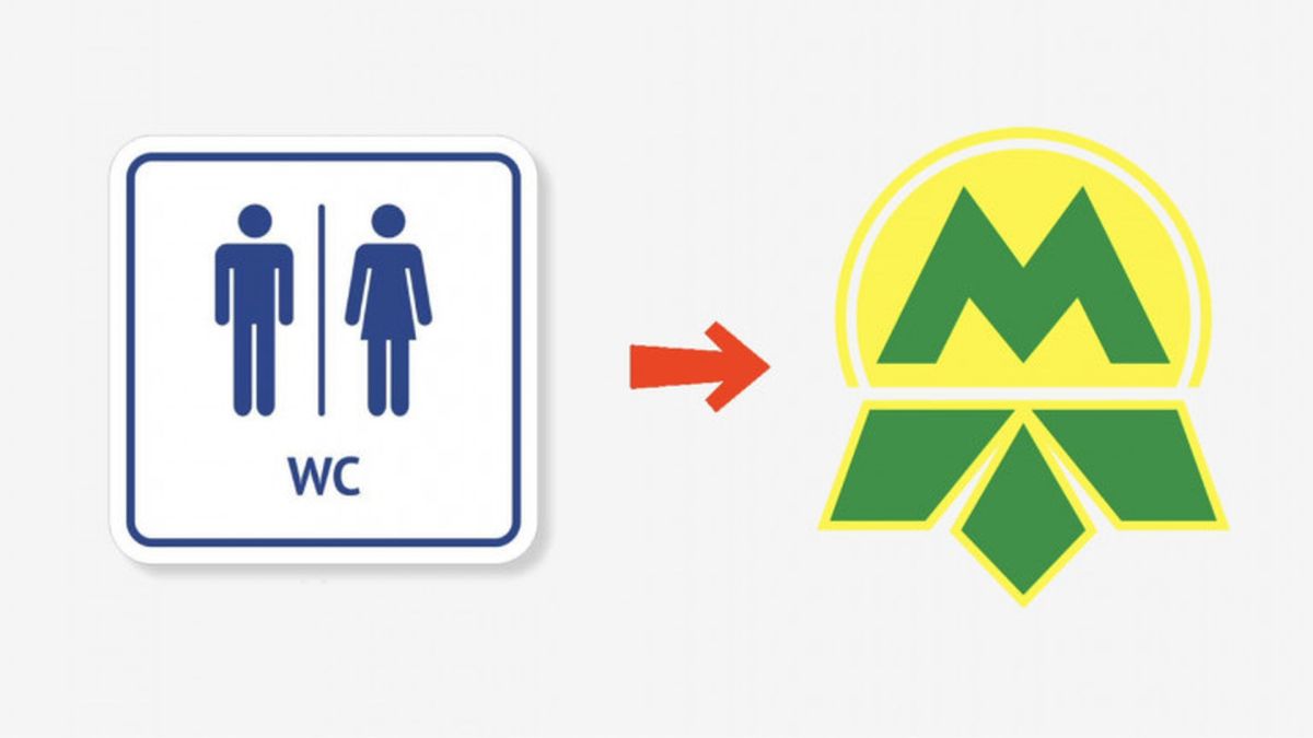 Туалети в метро: встигнуть зібрати 6000 підписів за 37 днів? Зображення знаків туалету та метрополітену