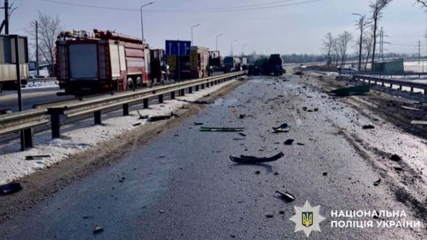 На Бучанщині зіткнулися три авто: травмовано пасажирку Skoda Місце ДТП