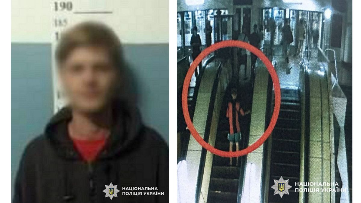 Крадіжка в київському метро: злодію світить 8 років Фото обвинуваченого у крадіжці та стопкадр із відео з метрополітену, на якому обвинуваченій піднімається на ескалаторі