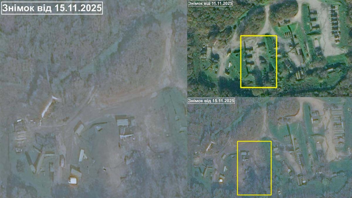 Супутникові знімки місць, по яких завдала ударів СБУ