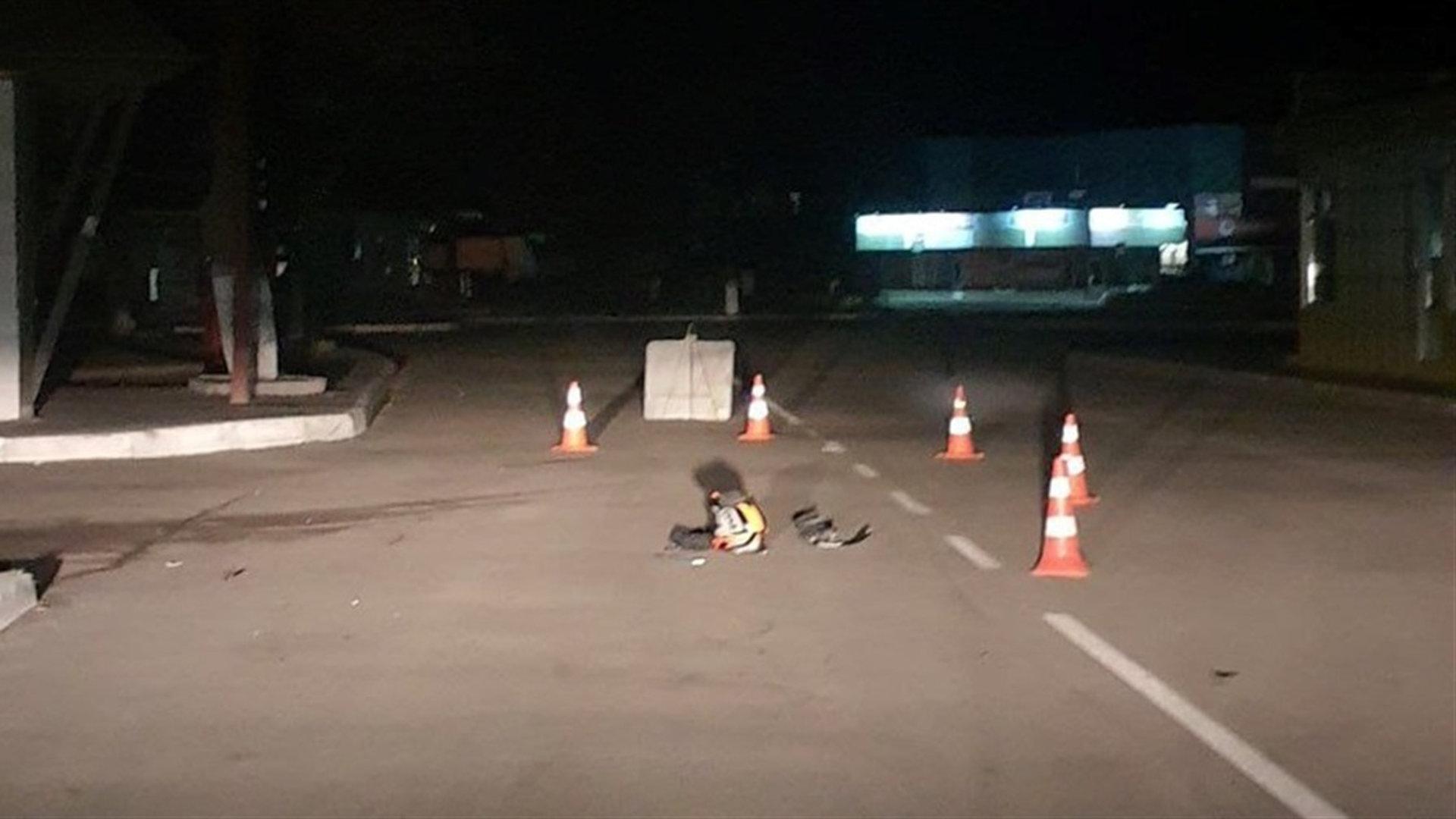 Наслідок ДТП, в якому постраждав підліток у вечірній час доби