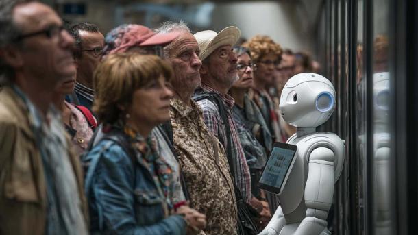 Як ChatGPT воскрешає померлих: що треба знати про цифрове безсмертя у 2025-му Зображення людей і робота