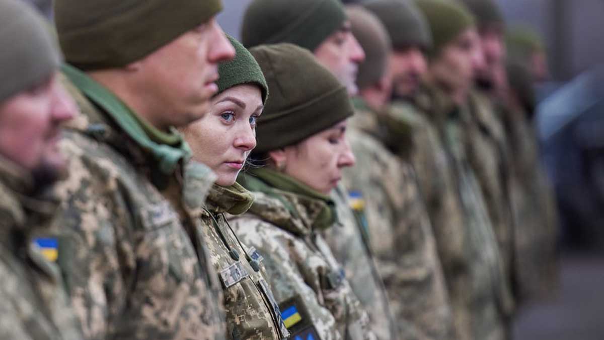 a group of people in military uniforms