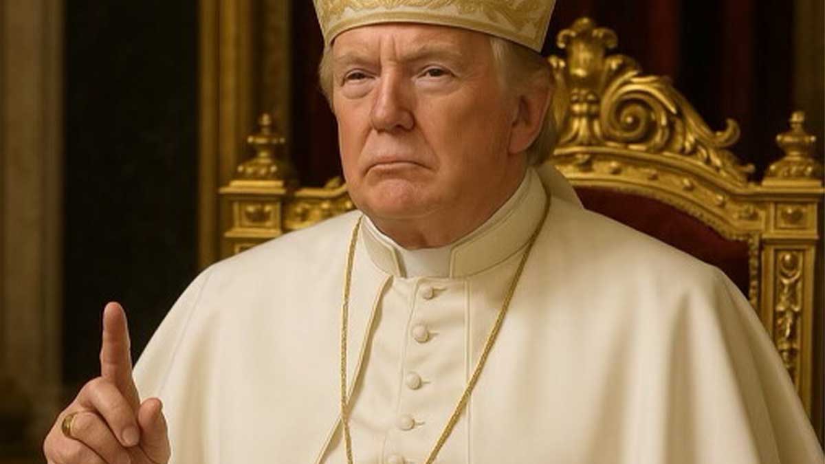 Трамп опублікував зображення себе як папи Римського — соцмережі вибухнули Трамп опублікував зображення себе як папи Римського — соцмережі вибухнули