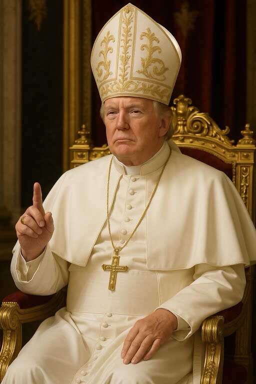 Трамп опублікував зображення себе як папи Римського — соцмережі вибухнули