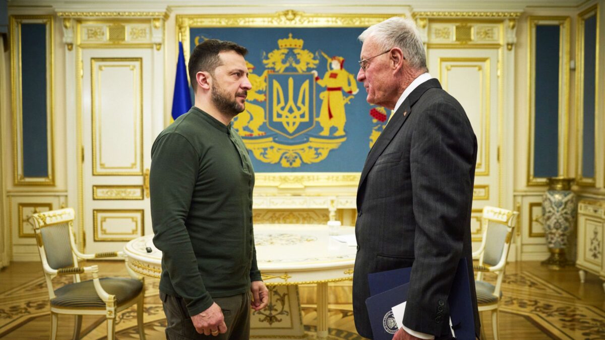 Президент України Володимир Зеленський і спецпредставник США з питань України Кіт Келлог