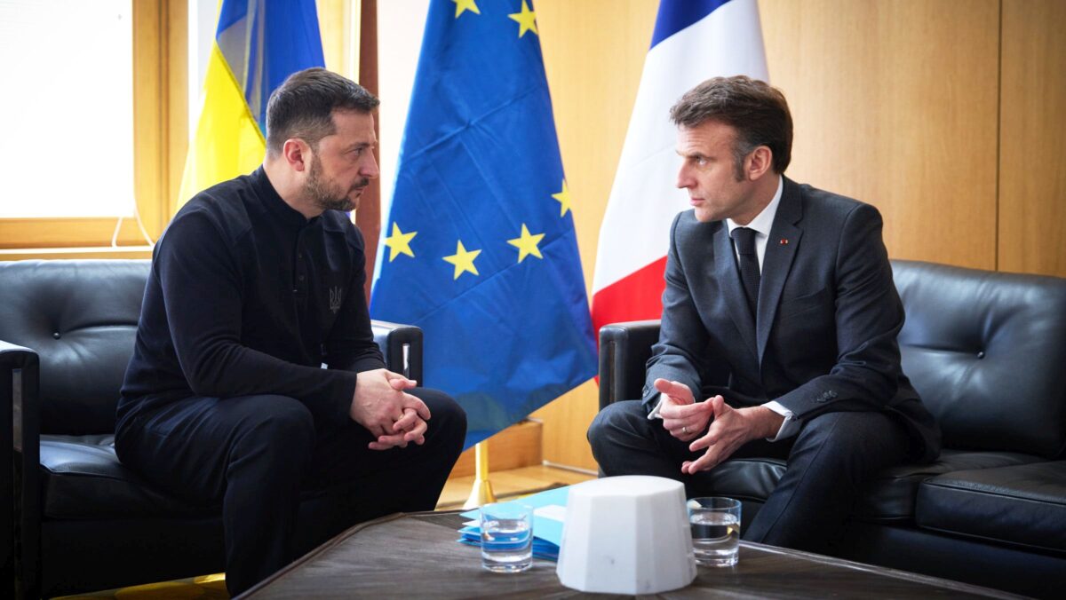 Президент Володимир Зеленський і президент Франції Емманюель Макрон