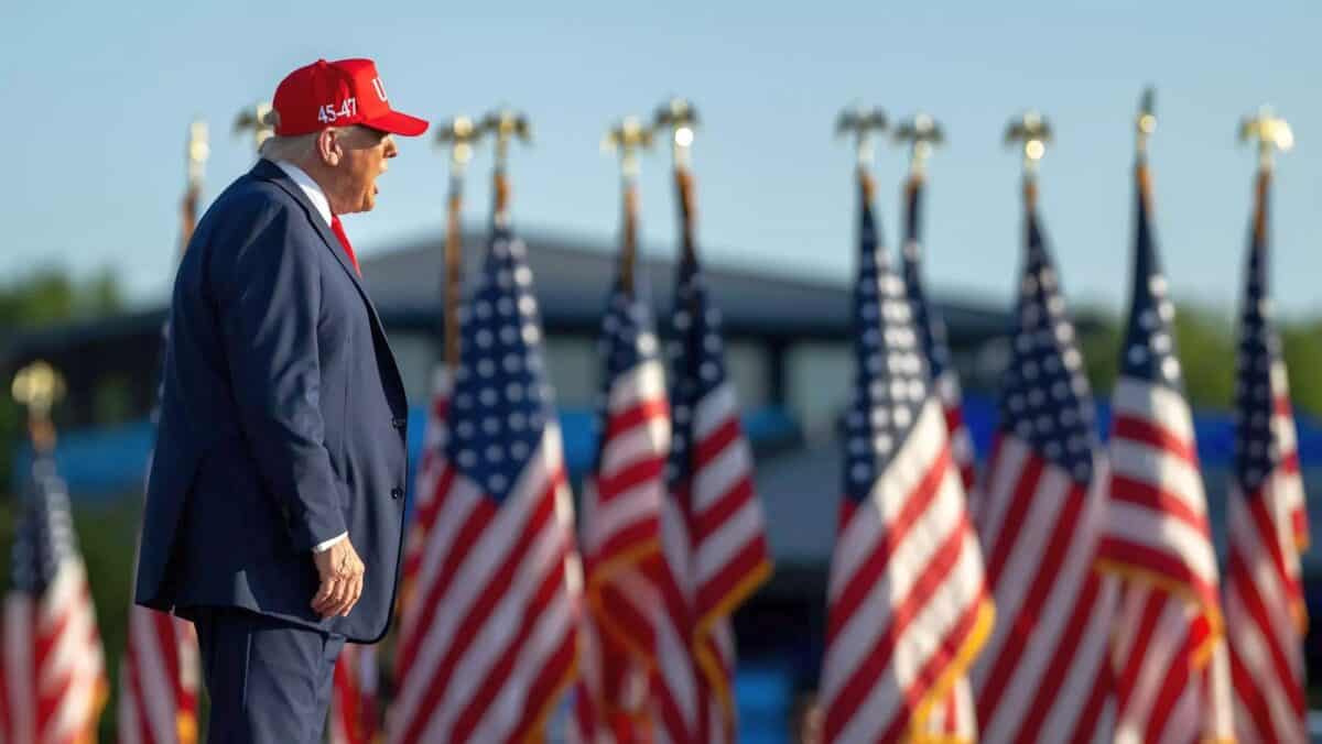 Президент США Дональд Трамп на прес-конференції у Білому домі