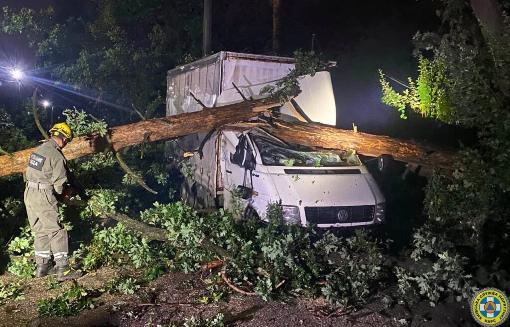 У Києві рятувальники ліквідували аварійні дерева на Білоруській і Синьоозерній У Києві рятувальники ліквідували аварійні дерева на Білоруській і Синьоозерній