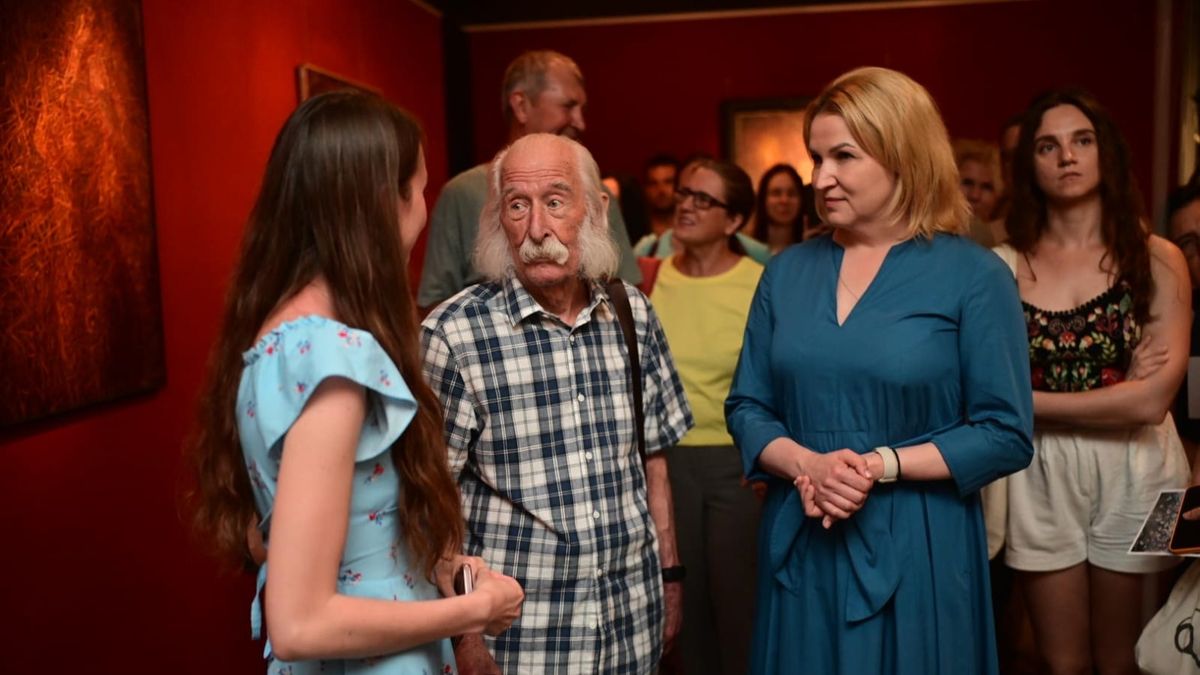 Художник Іван Марчук у Музеї історії Києва