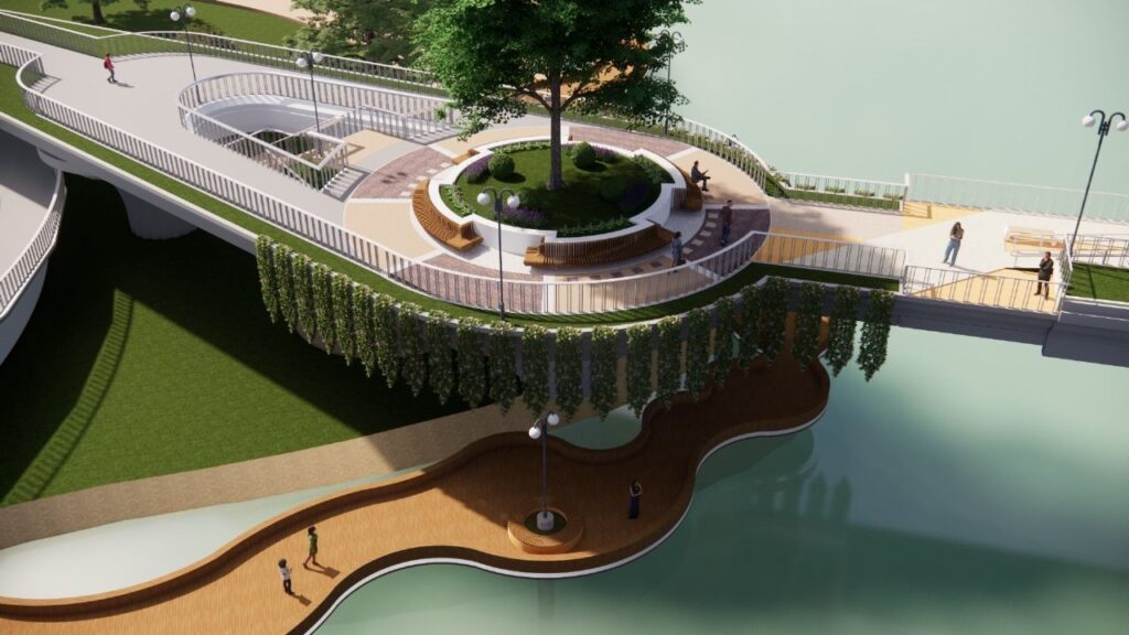 У Києві презентували візуалізацію майбутнього паркового мосту-саду