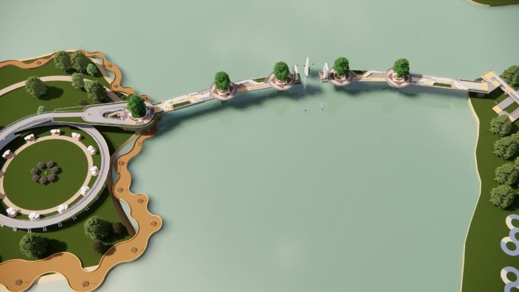 У Києві презентували візуалізацію майбутнього паркового мосту-саду