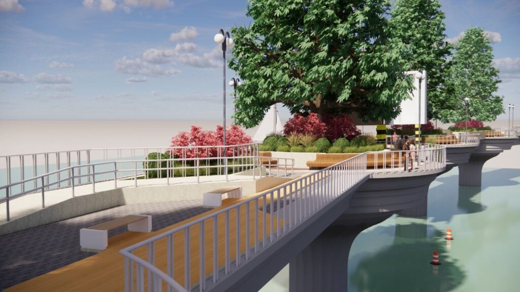 У Києві презентували візуалізацію майбутнього паркового мосту-саду