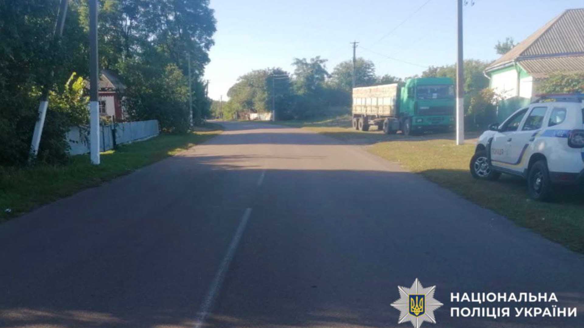 Патрульна машина стоїть на узбіччі