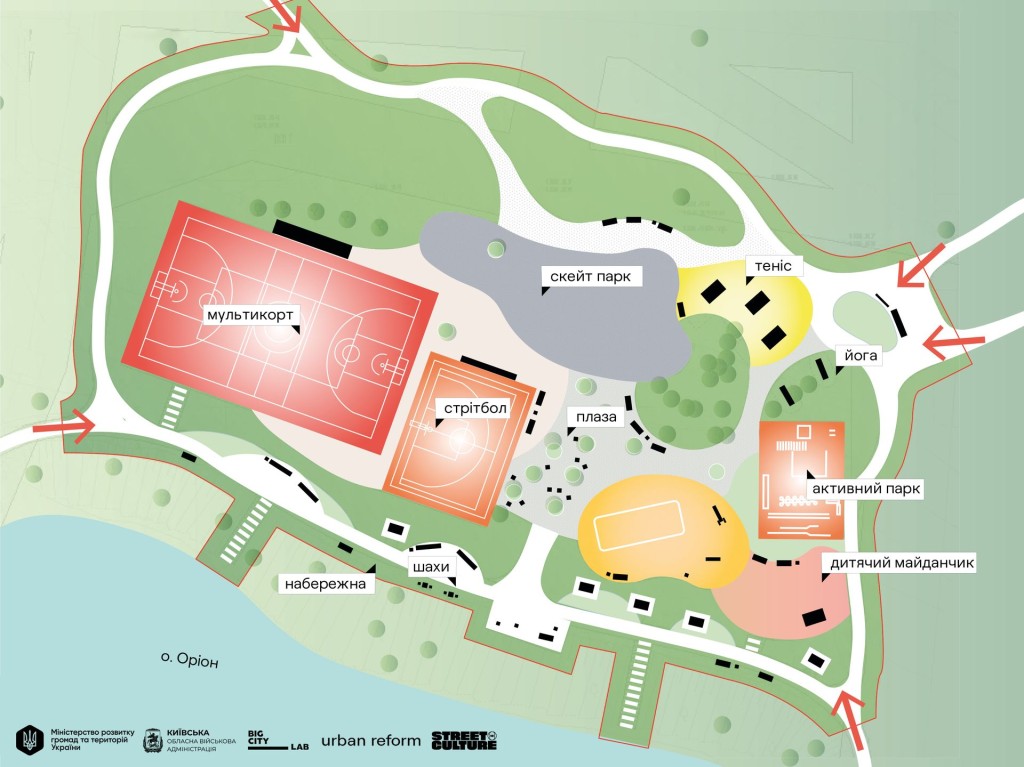 Візуалізація проєкту нового парку у Вишневому на Київщині