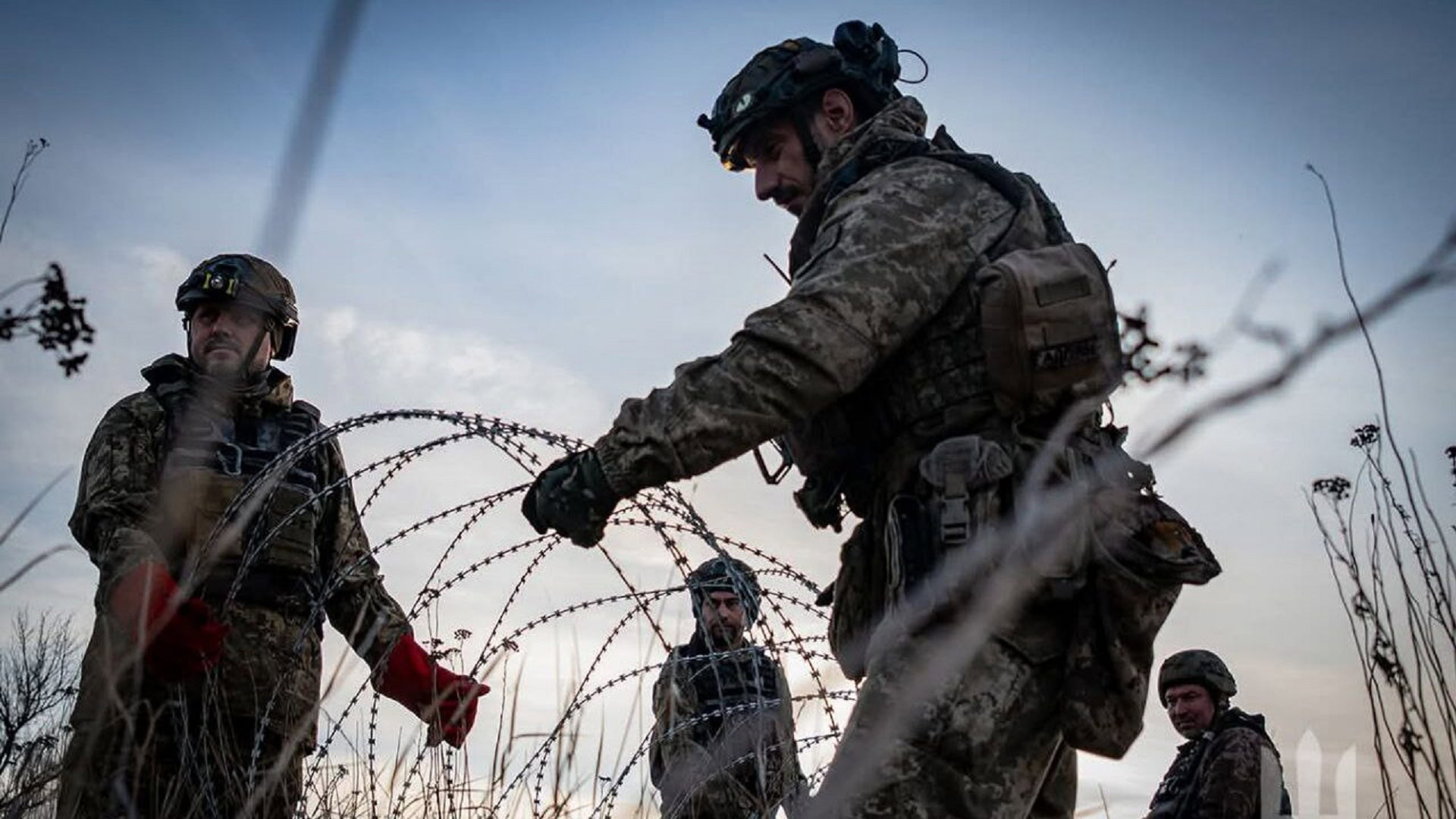 Українські військові на позиціях
