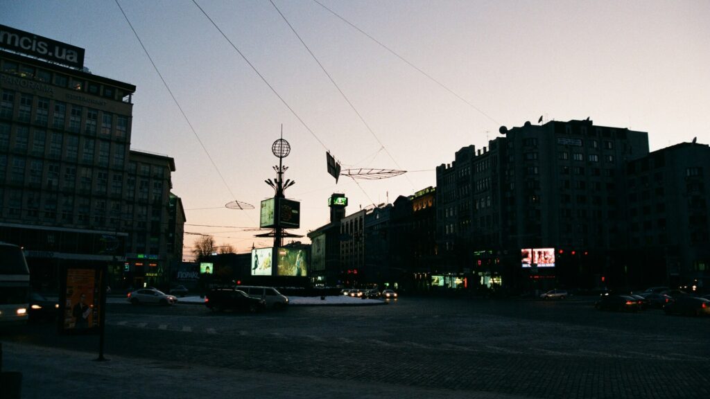 Європейська площа у Києві без освітлення