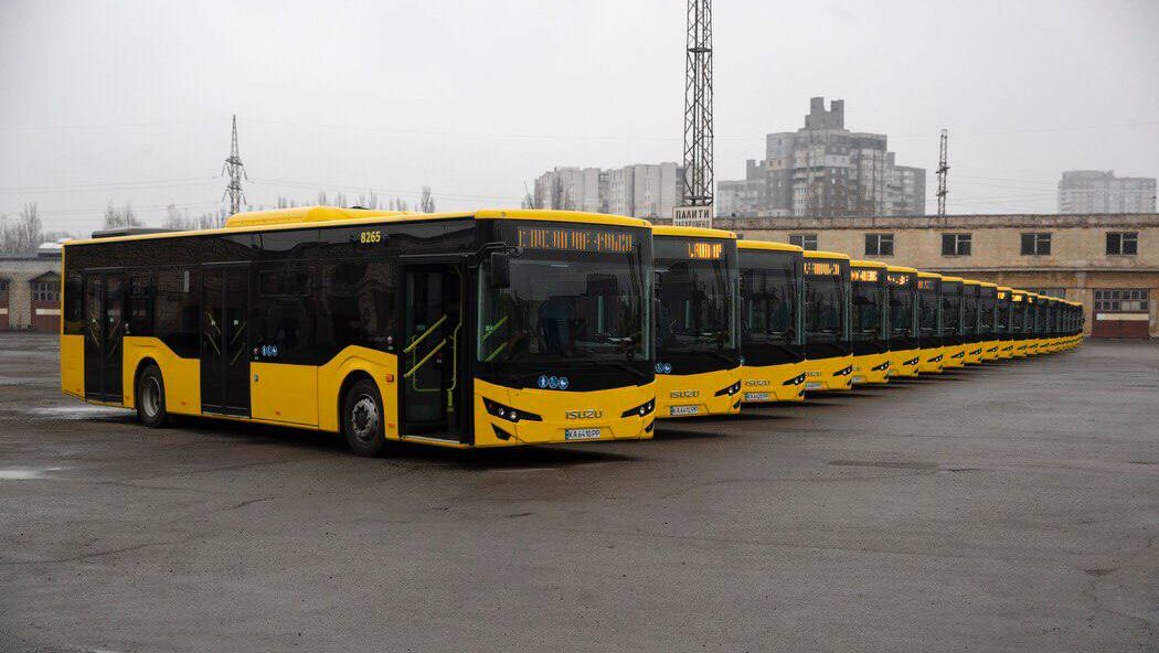 Нові автобуси в Києві