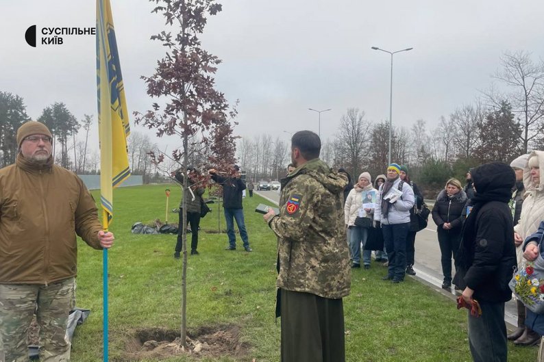 56 дубів пам'яті героїв: на Національному військовому кладовищі відкрили алею