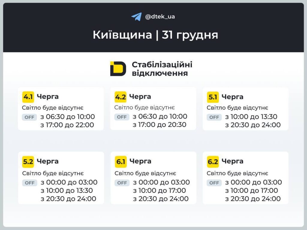 Частина киян зустріне Новий рік без електроенергії — розповідаємо, як підготуватися