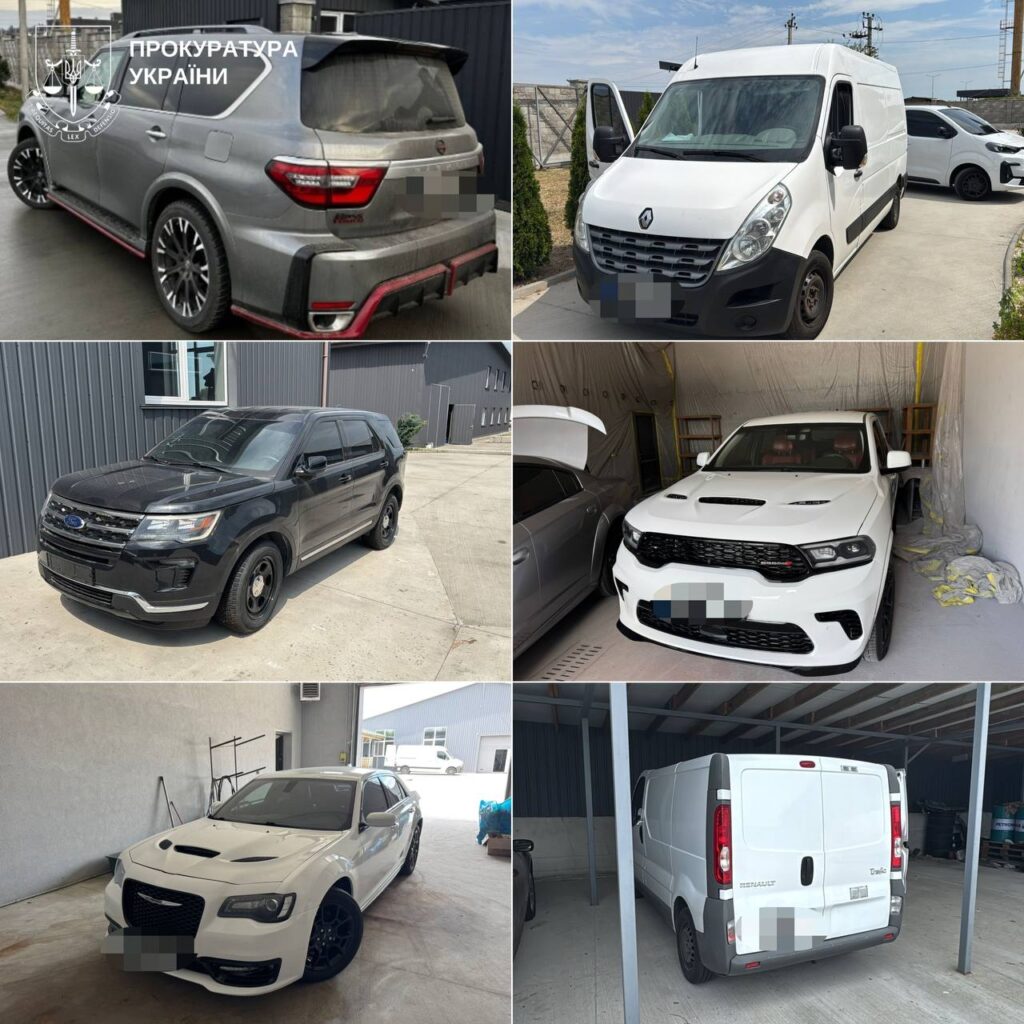 Автівки затриманих, які було передано ЗСУ
