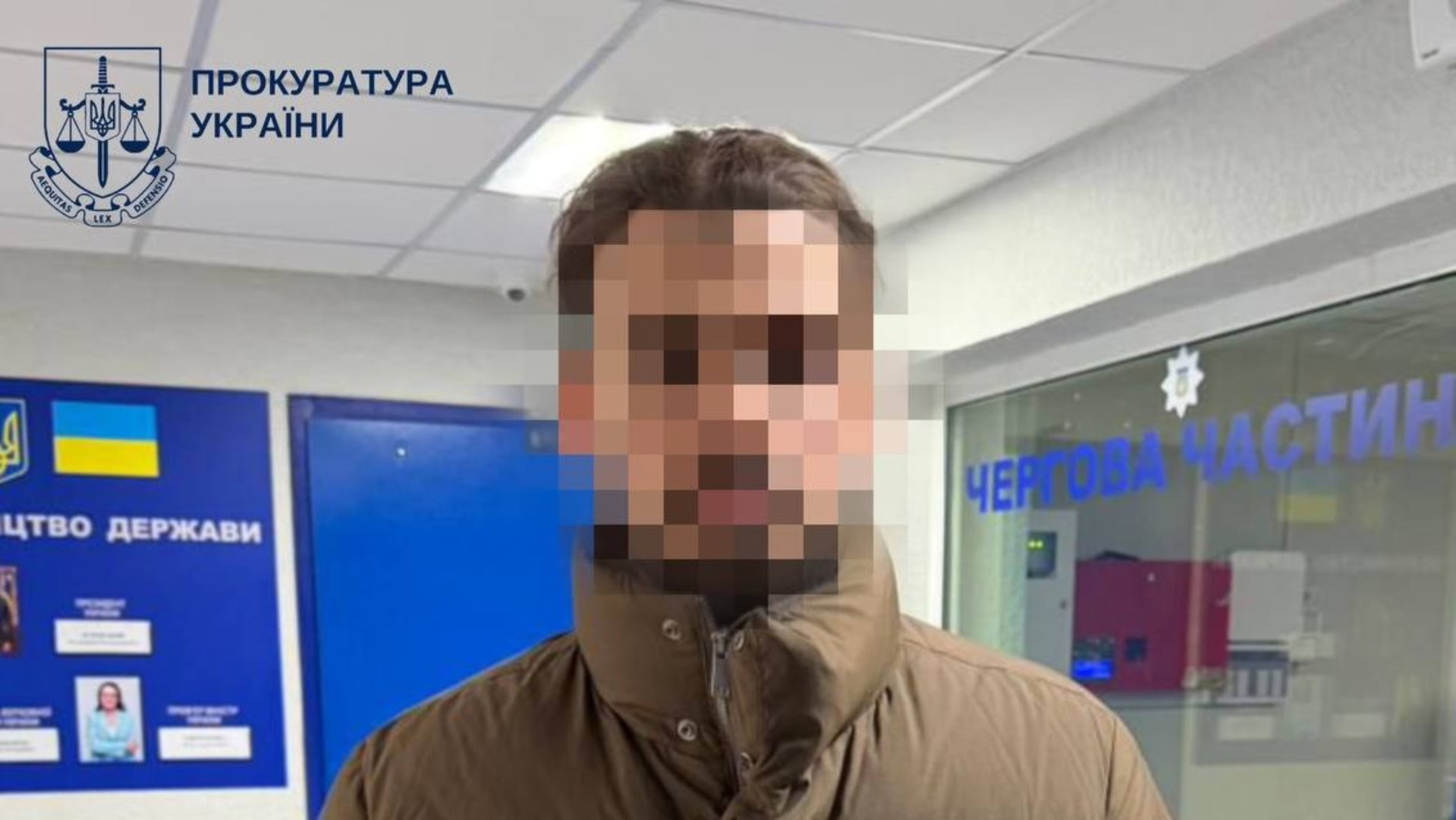 Затриманий підозрюваний в будівлі поліції