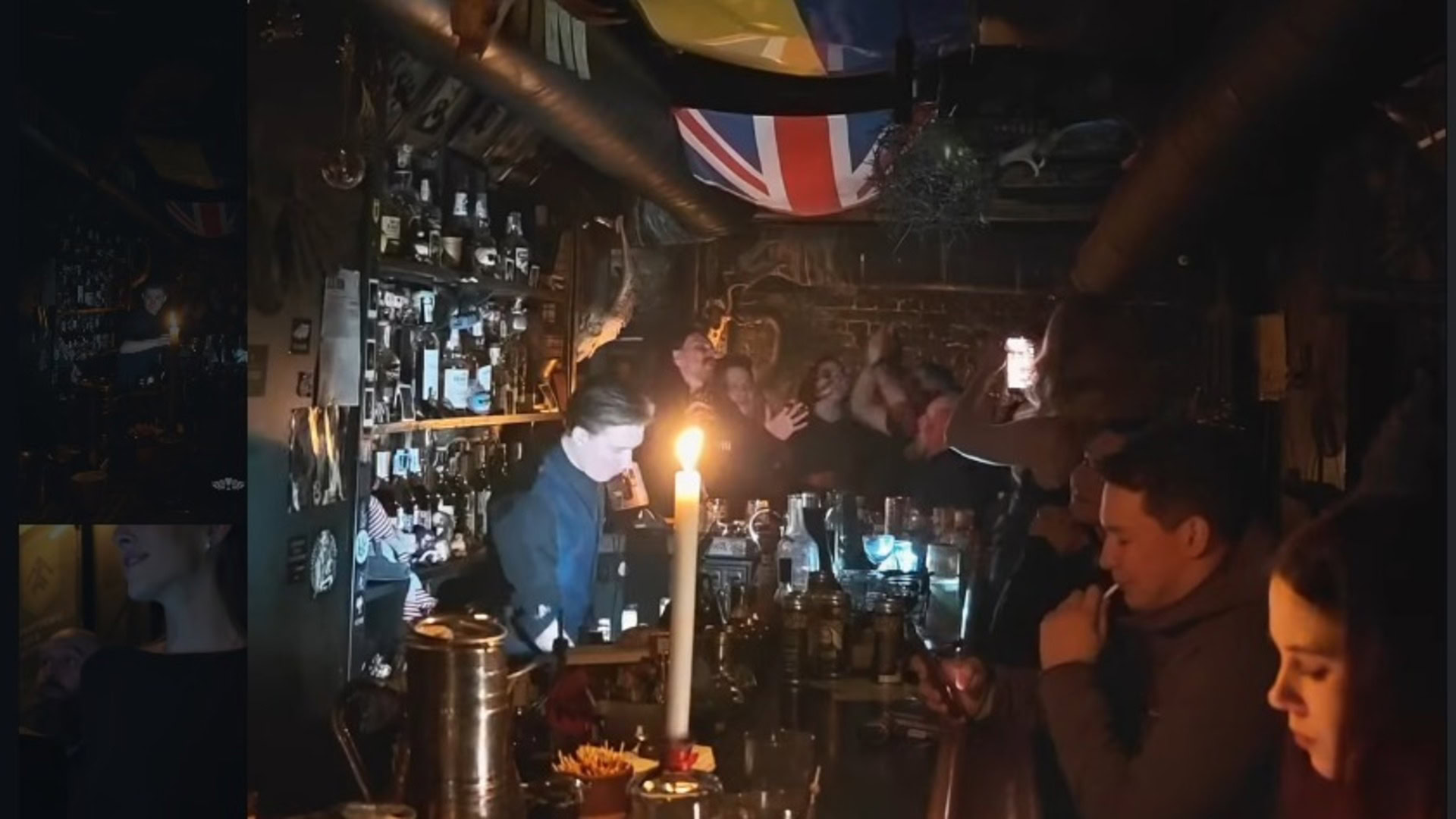 У Києві активісти відновили автентичні двері садиби на Лук’янівці, зруйновані після вибуху Відвідувачі у барі