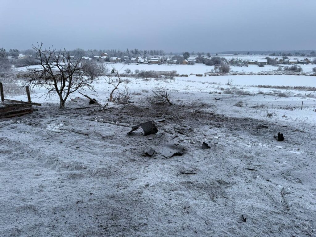 У старостаті Бучанської громади впали уламки збитого ворожого «Шахеда»