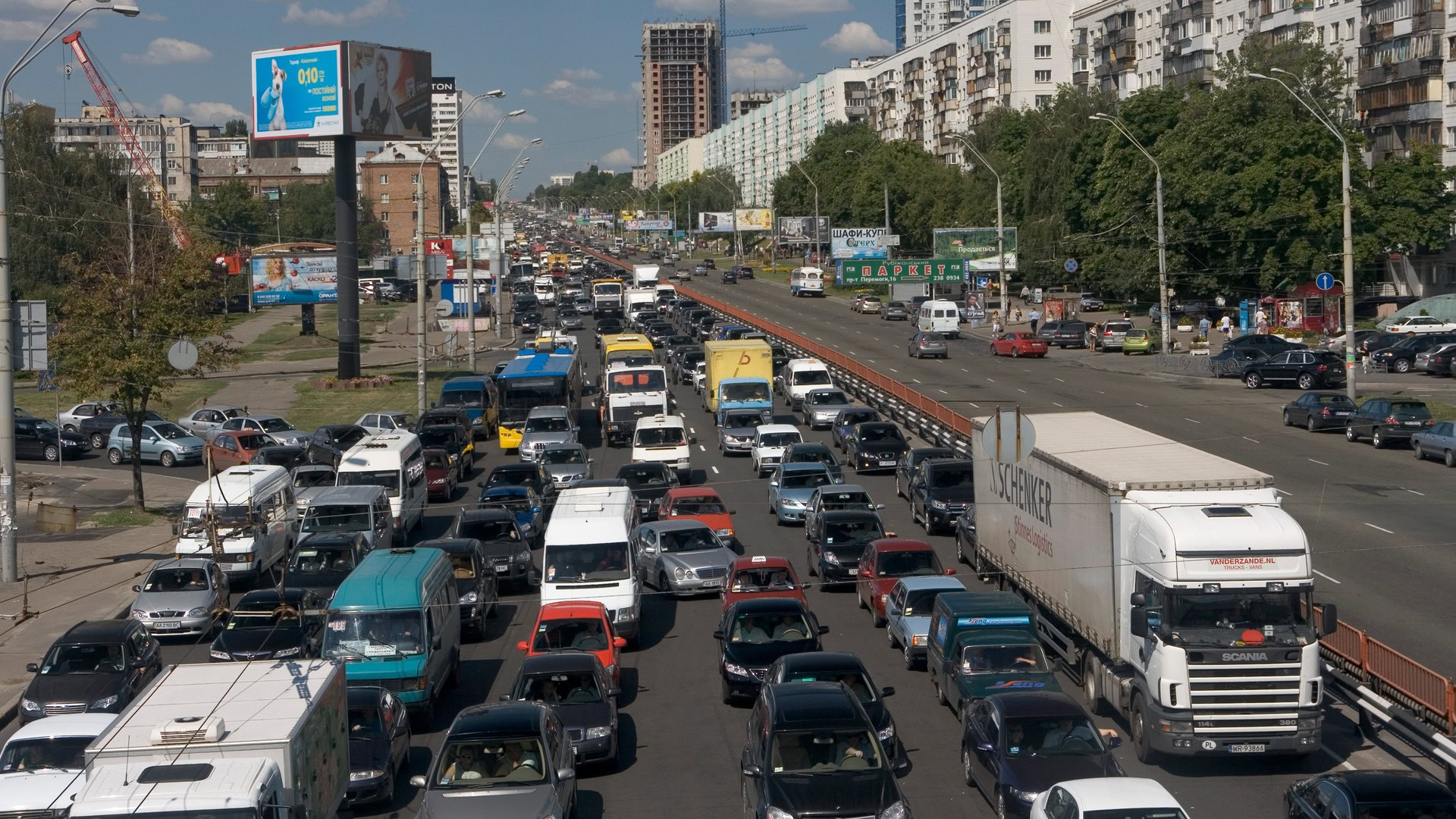 Затор на автомобільній трасі