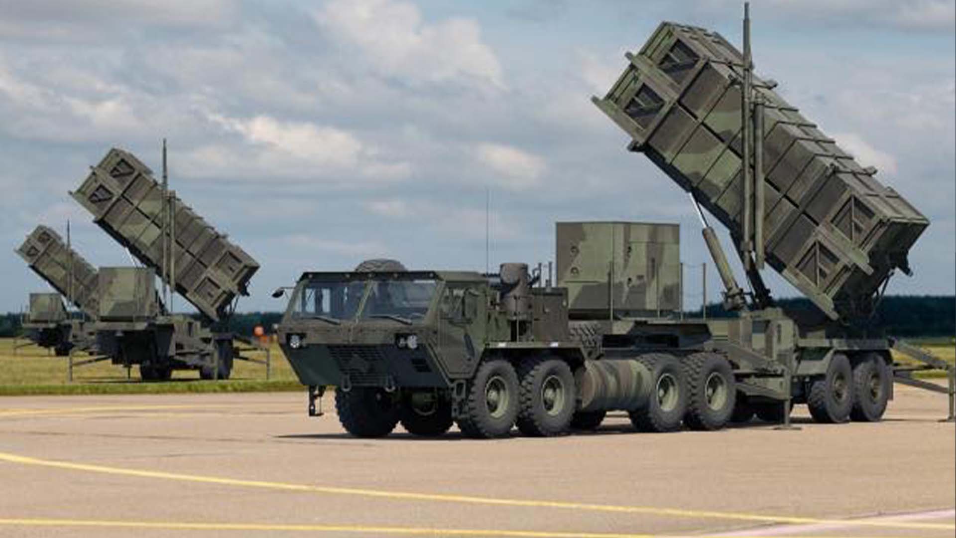 Зенітно-ракетний комплекс Patriot розгорнутий на бойовій позиції