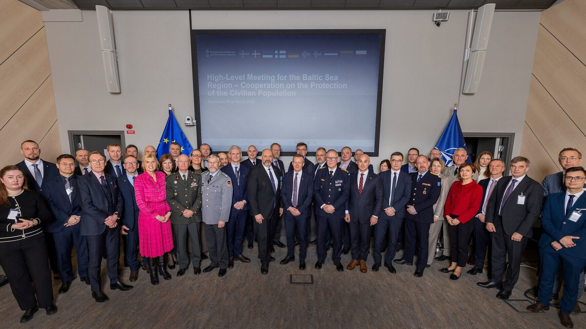 Учасники наради з цивільного захисту Балтійського регіону, Стокгольм, 3–4 березня 2026 року