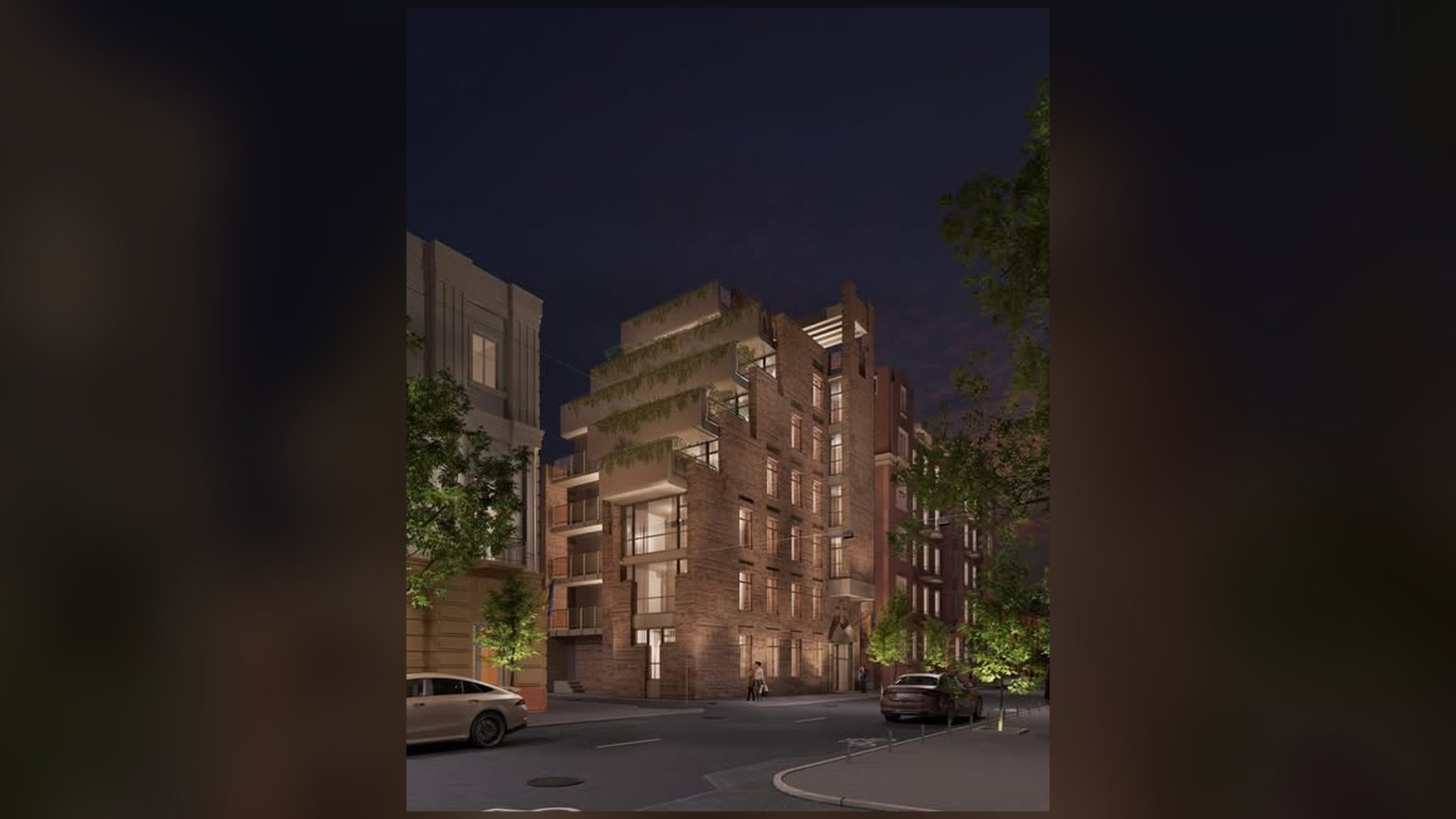 Візуалізація ревіталізації модерністської будівлі колишньої поліклініки Літфонду на Рейтарській 15 у Києві від бюро Balbek Bureau